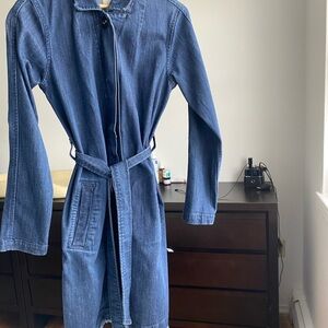 Stylish Denim Trench Coat